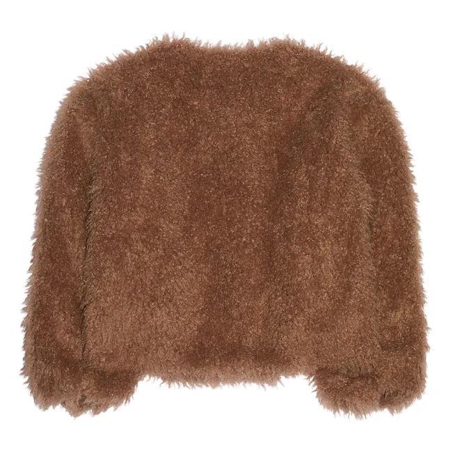 Veste Façon Fourrure Lucky | Taupe