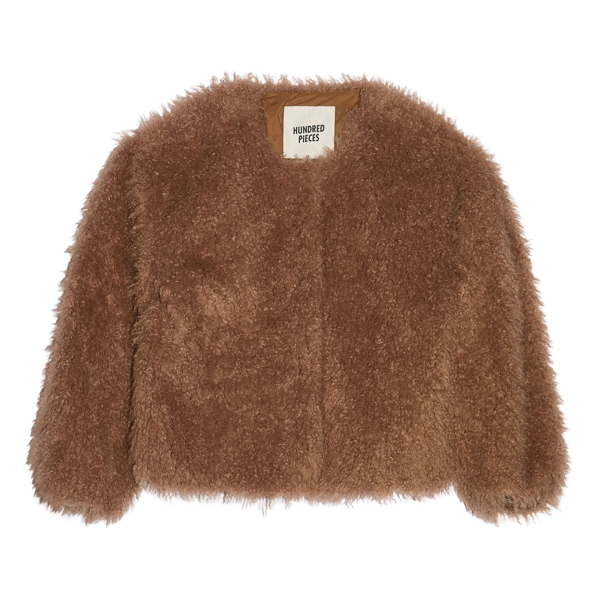Hundred Pieces Taupe Brown Lucky Fur Jacket