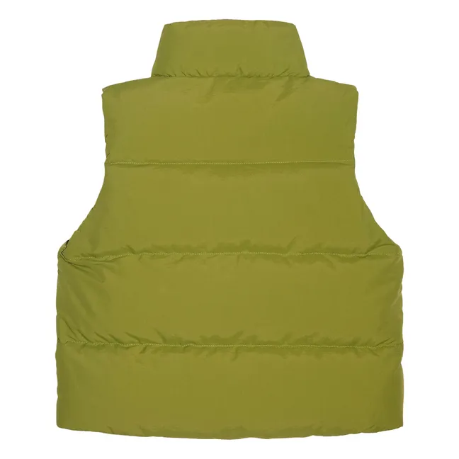 Temper Recycled Fiber Sleeveless Down Jacket | Green