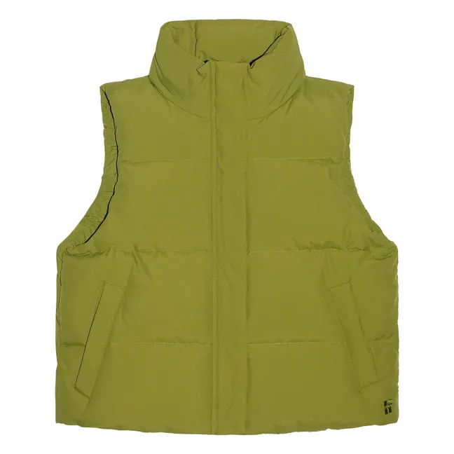 Cappotto senza maniche Temper in fibre riciclate | Verde