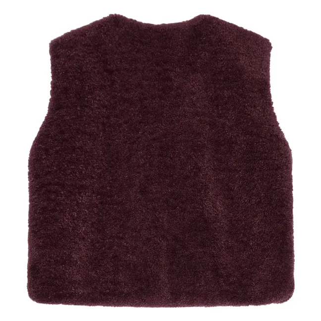 Veste Sans Manches Façon Sherpa Jude | Violet