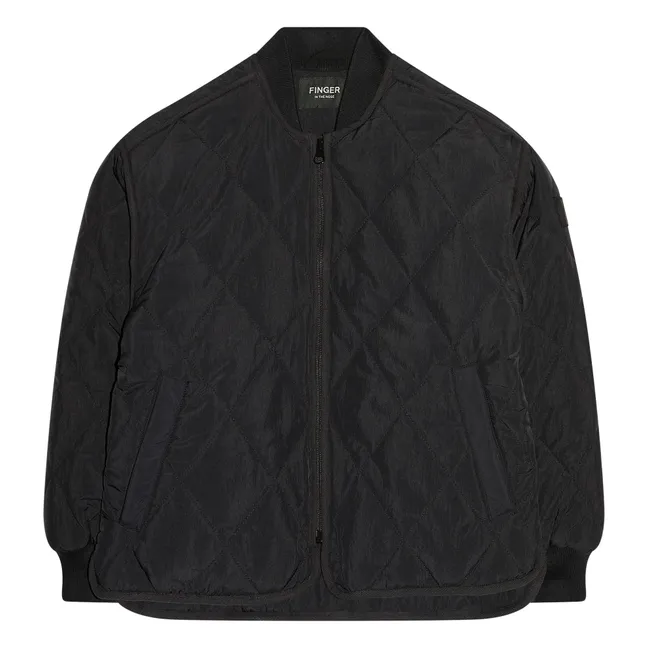 Bomber acolchada Braidy | Negro