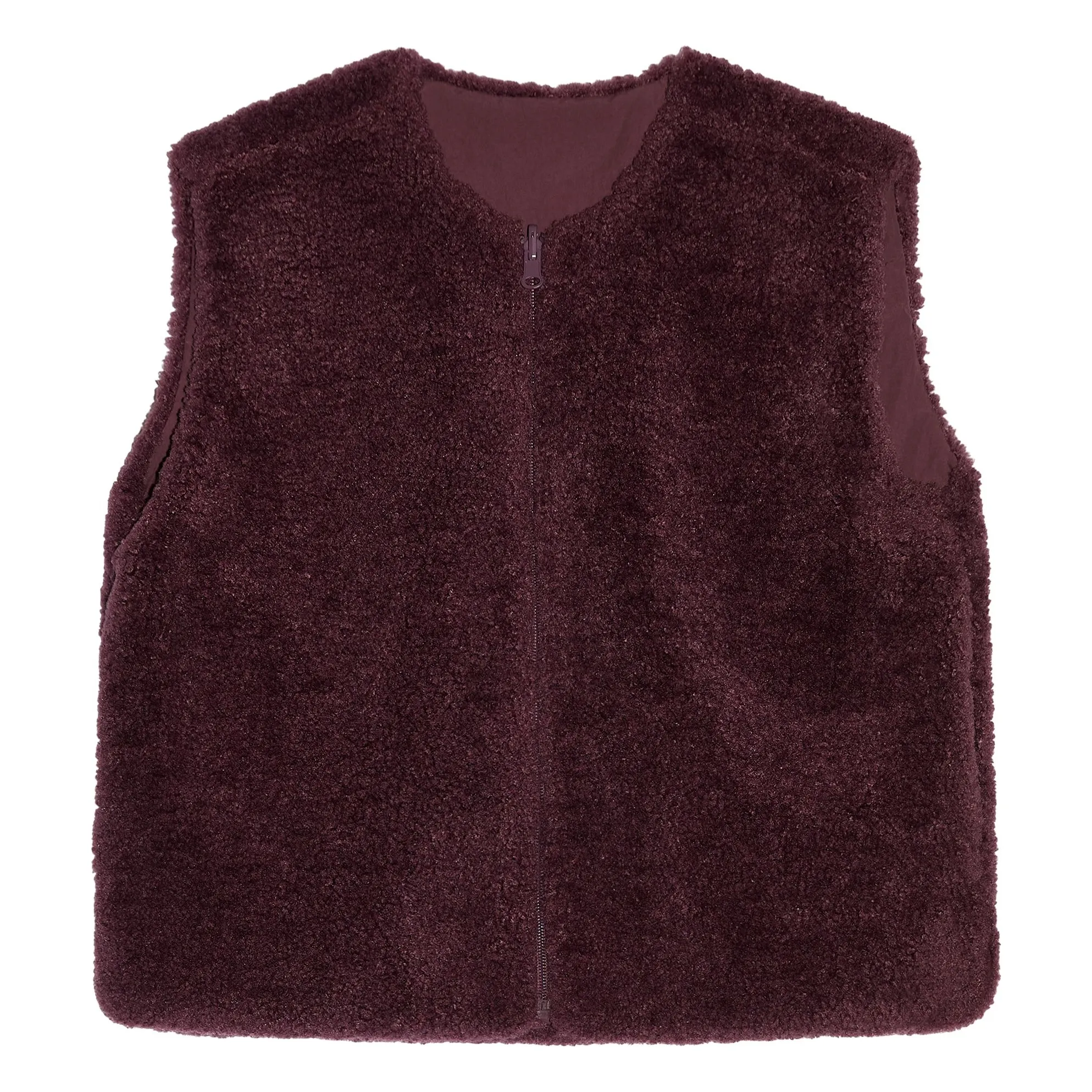 Smallable Kid Purple Jude Sleeveless Sherpa Jacket