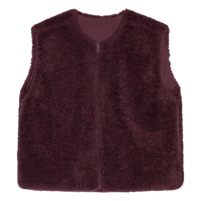 Veste Sans Manches Façon Sherpa Jude | Violet