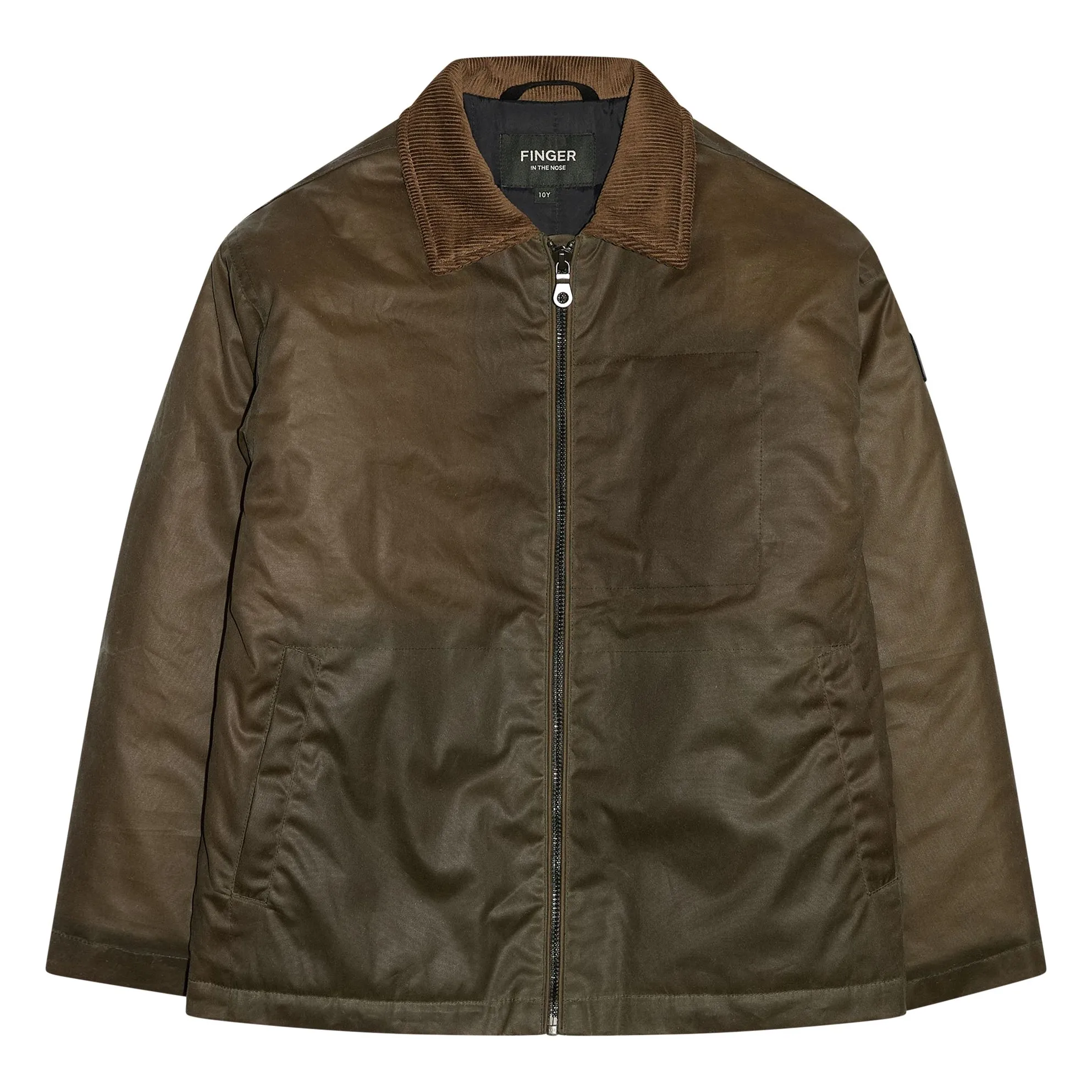Finger In The Nose Khaki Clark Oiled Canvas Jacket