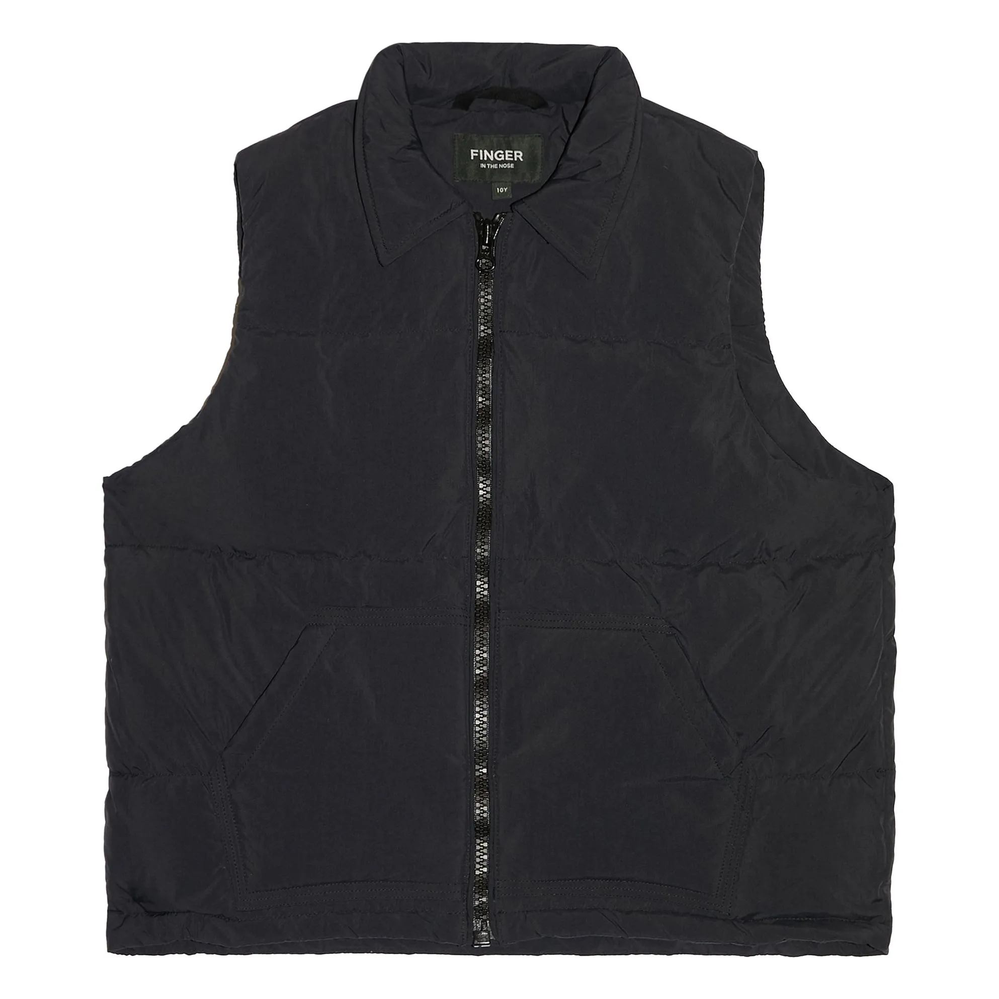 Finger In The Nose Black Snowshirt Genuine Down Sleeveless Down Jacket