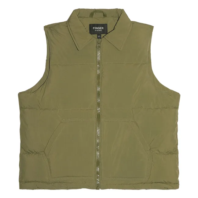 Snowshirt Genuine Down Sleeveless Down Jacket | Khaki