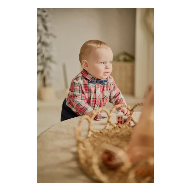 Tartan Flannel Recycled Fiber Pyjamas | Red