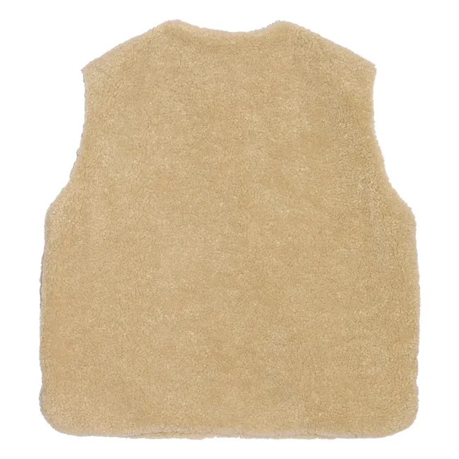 Ärmellose Jacke in Sherpa-Optik Jude | Beige