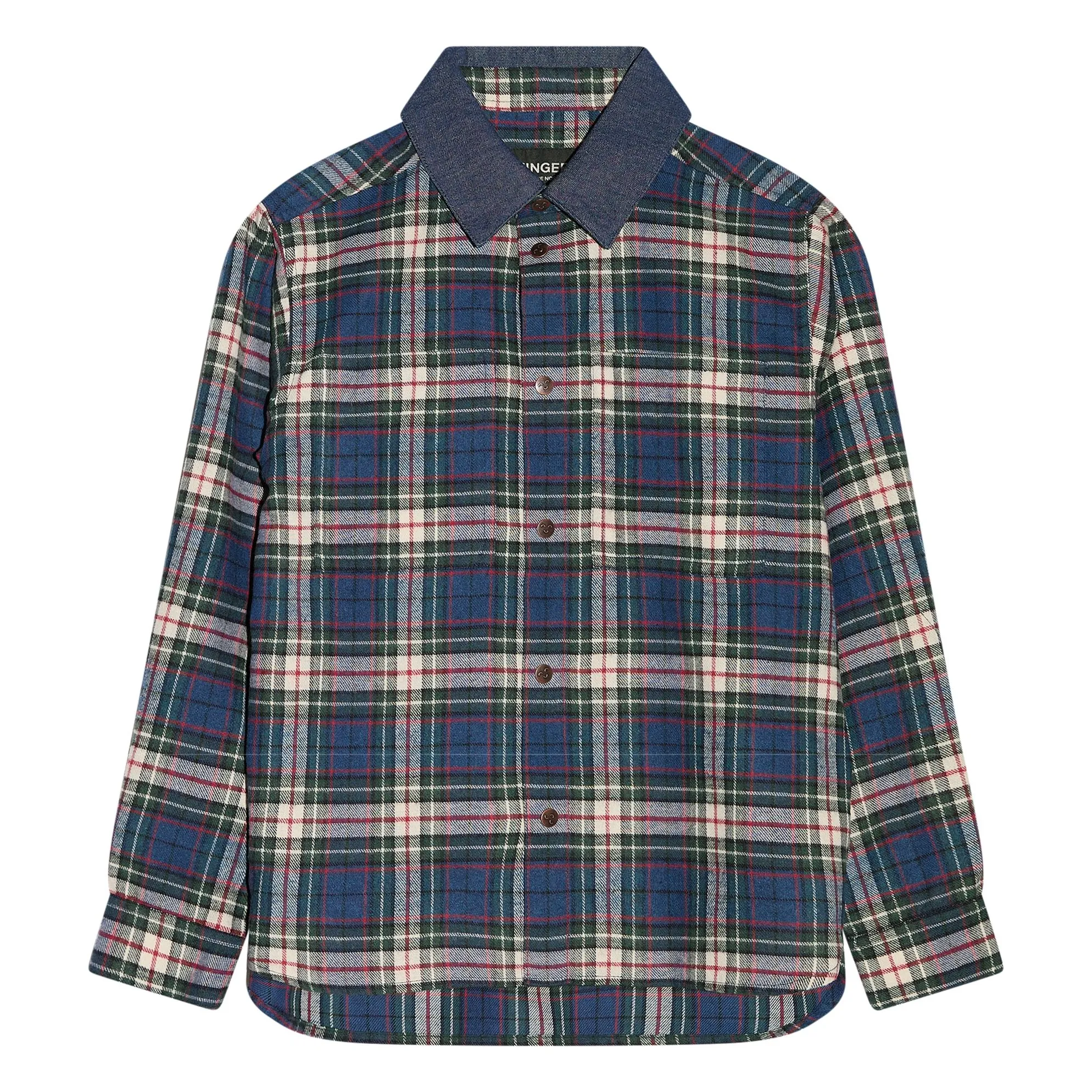 Finger In The Nose Blue Enara Checkered Shirt