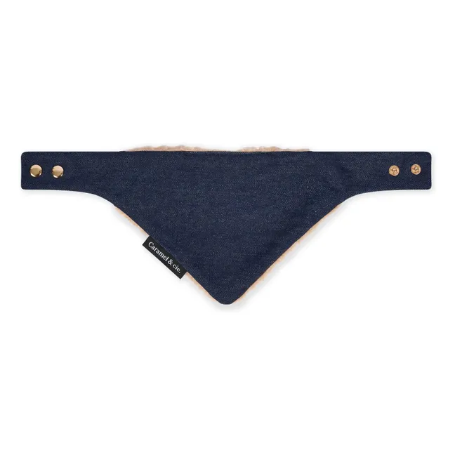 Bandana Denim Chien | Bleu