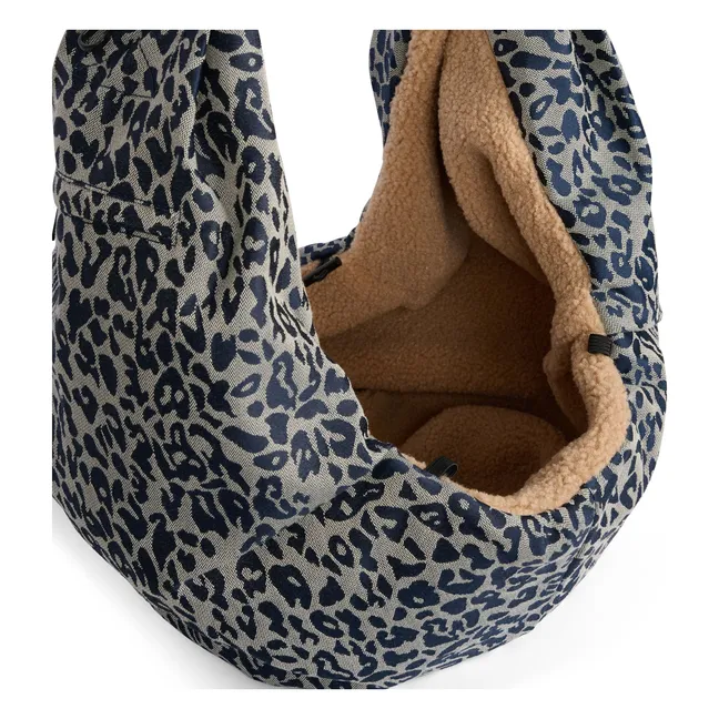 Bolsa de paseo Cross Body Leopardo Perro | Gris