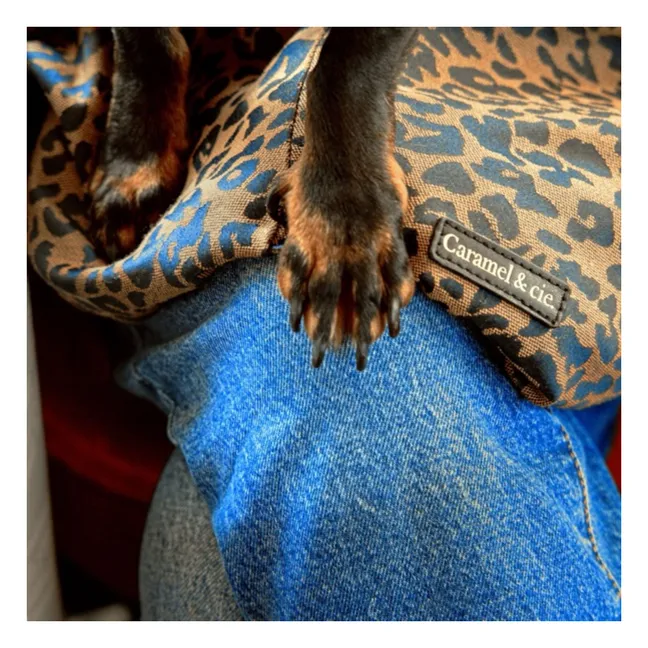 Borsa da passeggio Cross Body Leopard Dog | Marrone