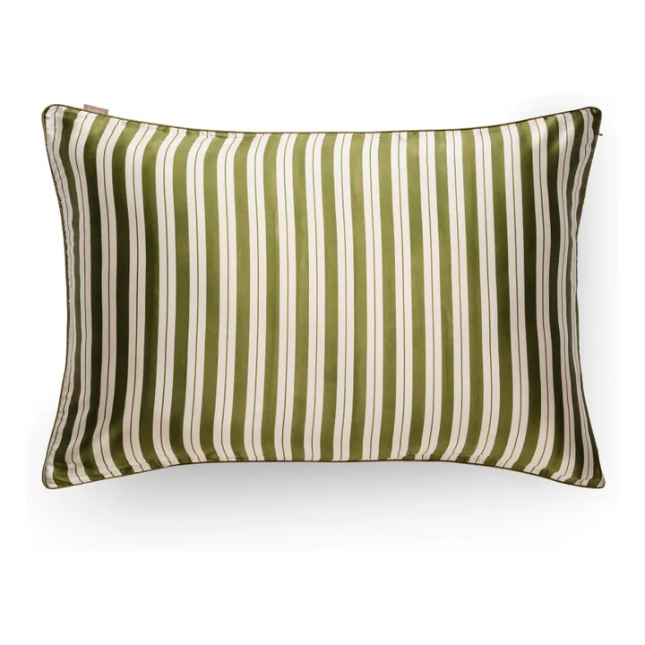 Emily's Pillow - Emily's Pillow - Taie d'oreiller en soie de mûrier imprimé Rayures