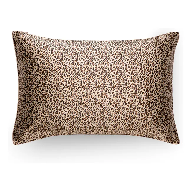 Leopard-print mulberry silk pillowcase 