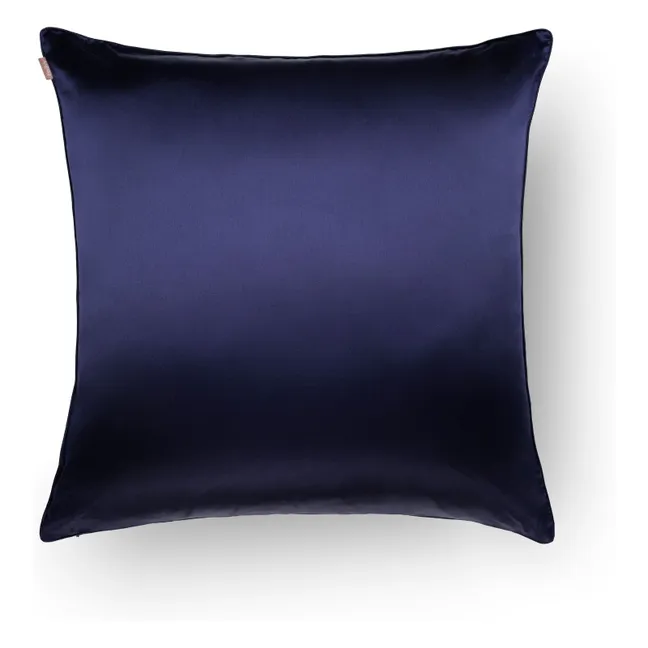 Funda de almohada de seda de morera  | Azul Noche