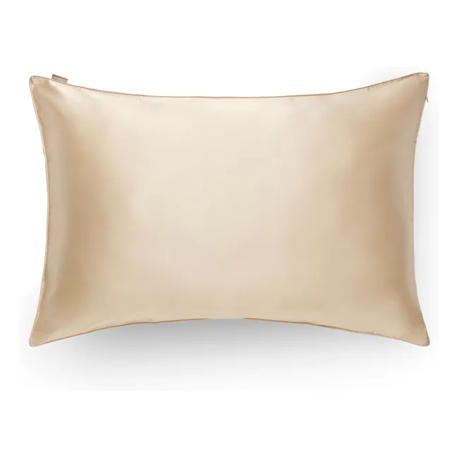 Funda de almohada de seda de morera  | Champagne