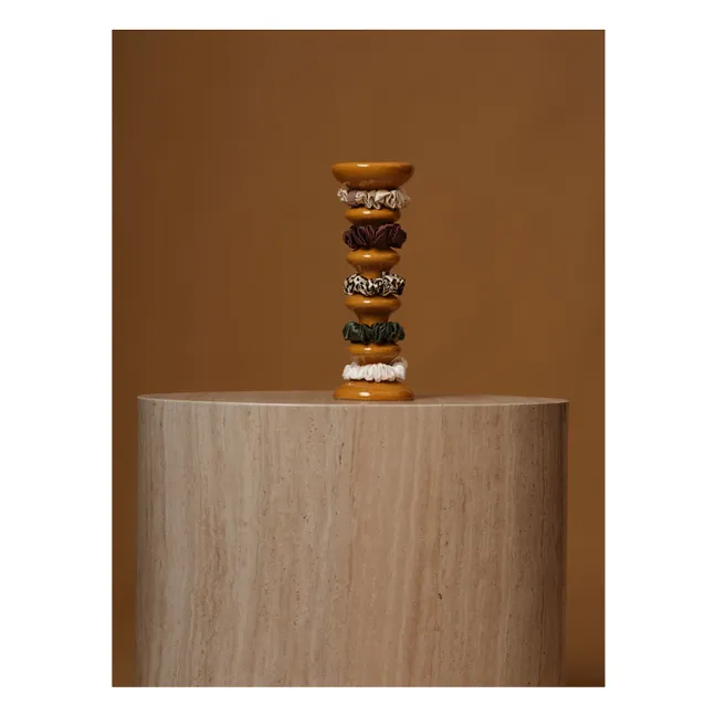 Seiden-Chouchous - 5er-Set | Grün