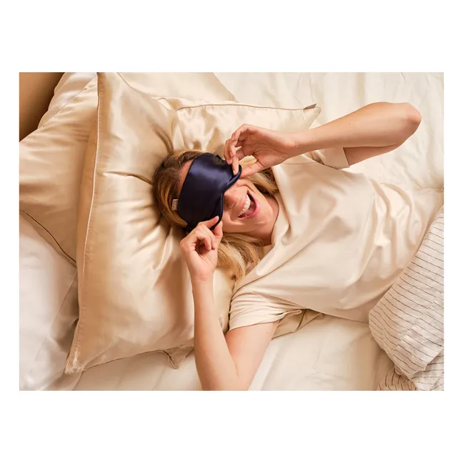 Maschera per dormire in seta  | Blu notte