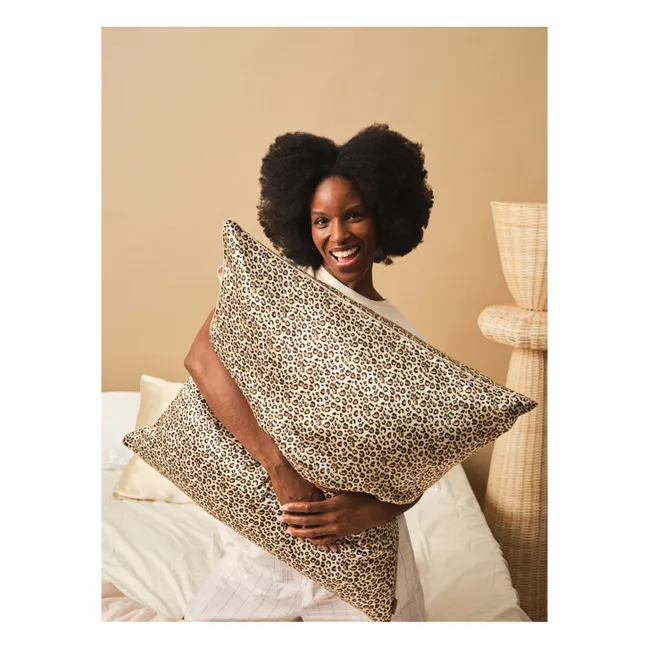 Leopard-print mulberry silk pillowcase 