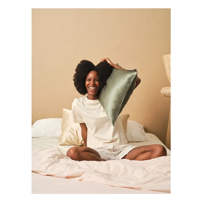 Mulberry silk pillowcase  | Sage