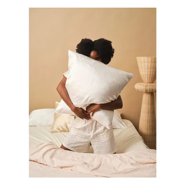 Mulberry silk pillowcase  | White