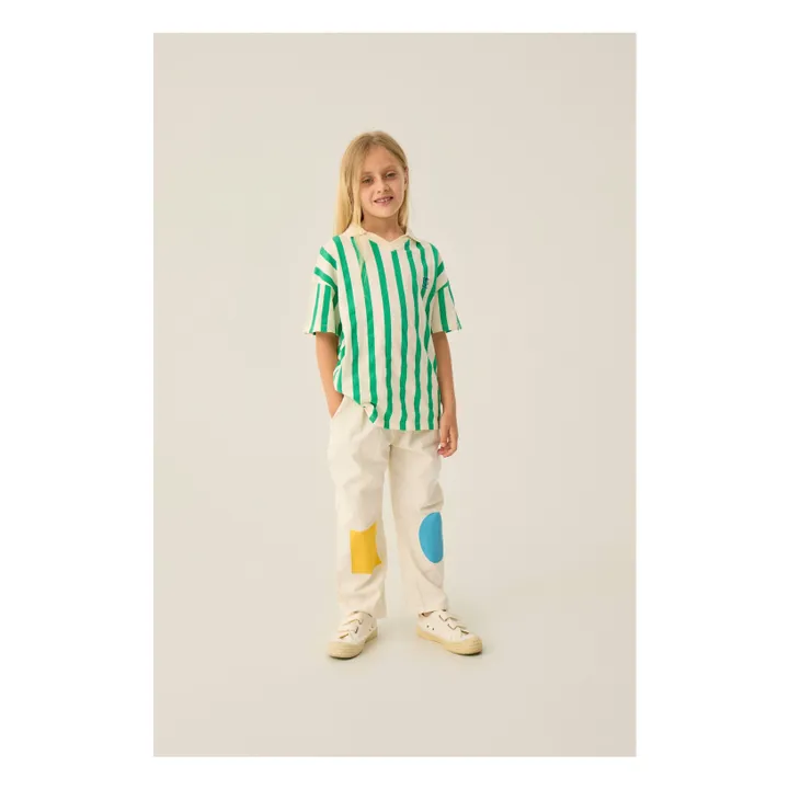 Polo oversize a rayas | Verde- Imagen del producto n°1