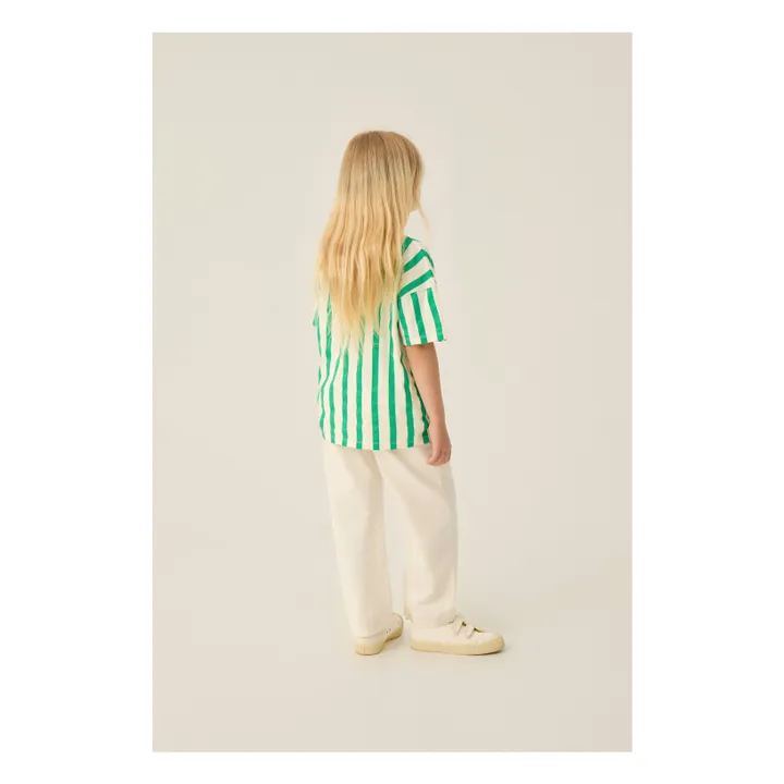 Polo oversize a rayas | Verde- Imagen del producto n°2