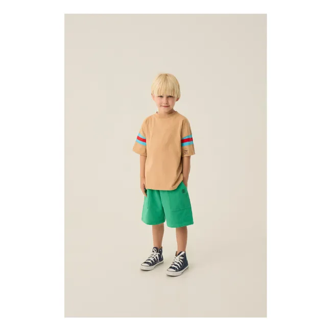 T-shirt Bandes Contrastées | Camel