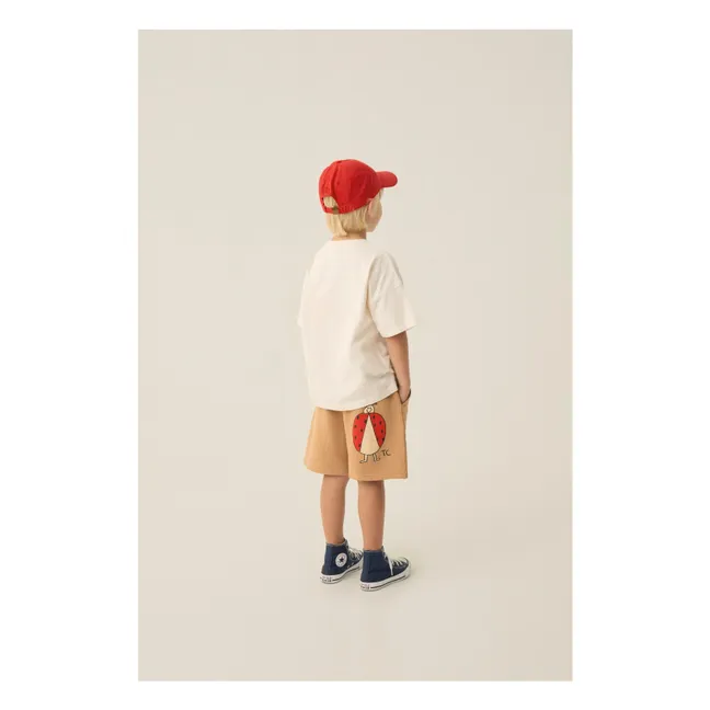 T-shirt oversize Coccinella Cotone organico | Ecru