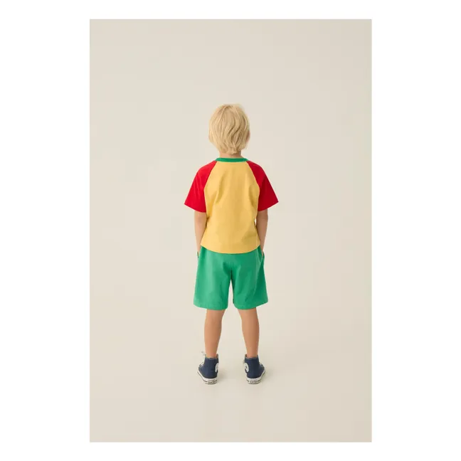 Camiseta Lion Oversize Algodón orgánico | Amarillo