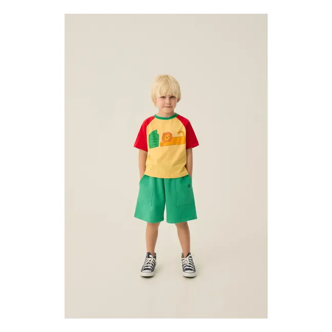 T-shirt Oversize Lion Coton Bio | Jaune