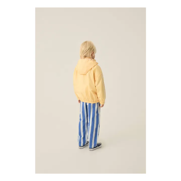 Cortavientos de fibra reciclada Color Block | Amarillo palo- Imagen del producto n°2