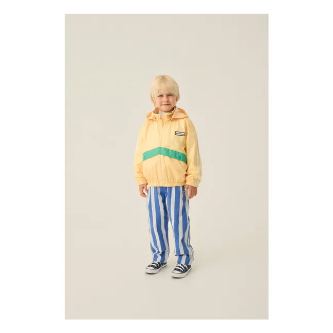 Color Block Windbreaker Recycelte Fasern | Blasses Gelb