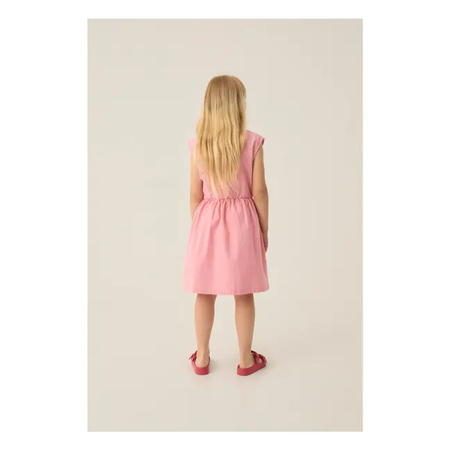 Mi-Long Flower Dress | Candy pink