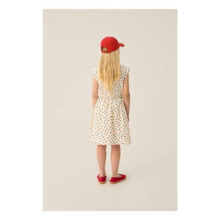 Vestido Floral Mi-Long | Crudo- Imagen del producto n°2