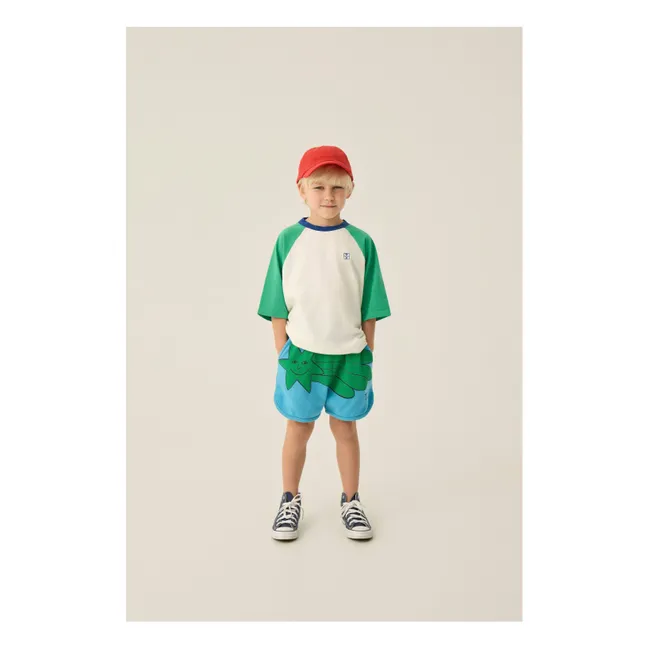 Camiseta oversize Color Block | Crudo