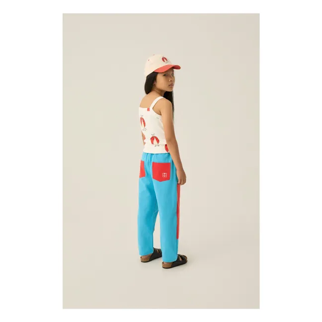 Camiseta de tirantes acanalada Mariquitas | Crudo