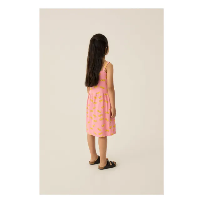 Robe Etoiles Filantes Coton Bio | Rose bonbon