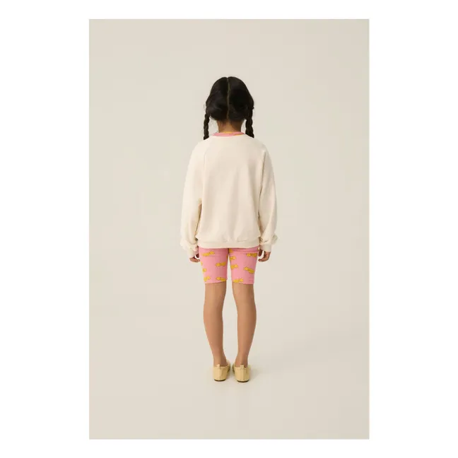 Cycliste Etoiles Filantes Coton Bio | Rose bonbon