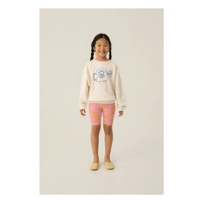 Cyclist Shooting Stars Organic Cotton | Candy pink