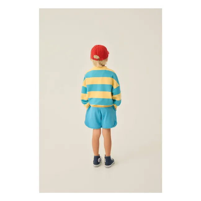 Felpa oversize a righe | Giallo