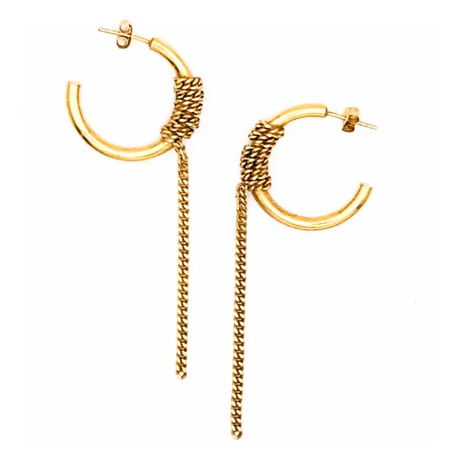 Boucles d'Oreilles Ramey | Doré