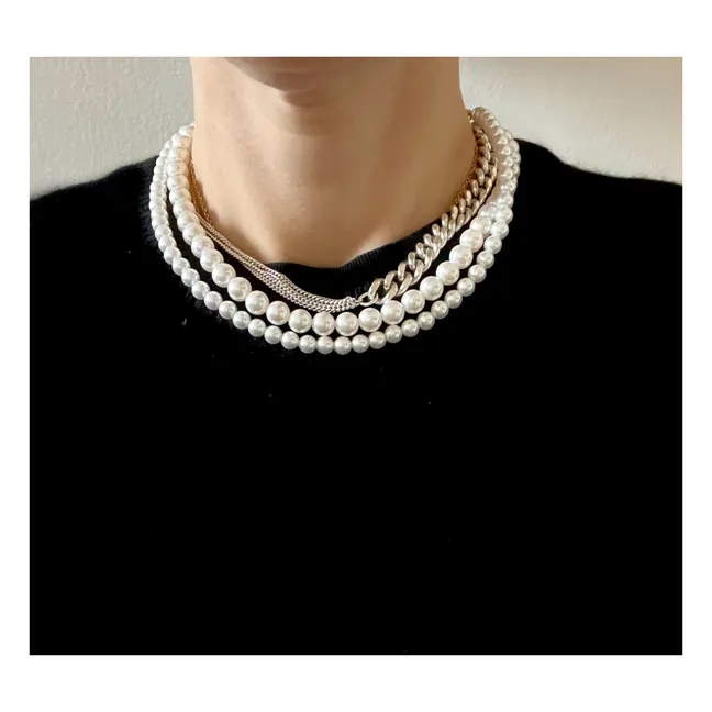 Collana di perle Rossini | Argento