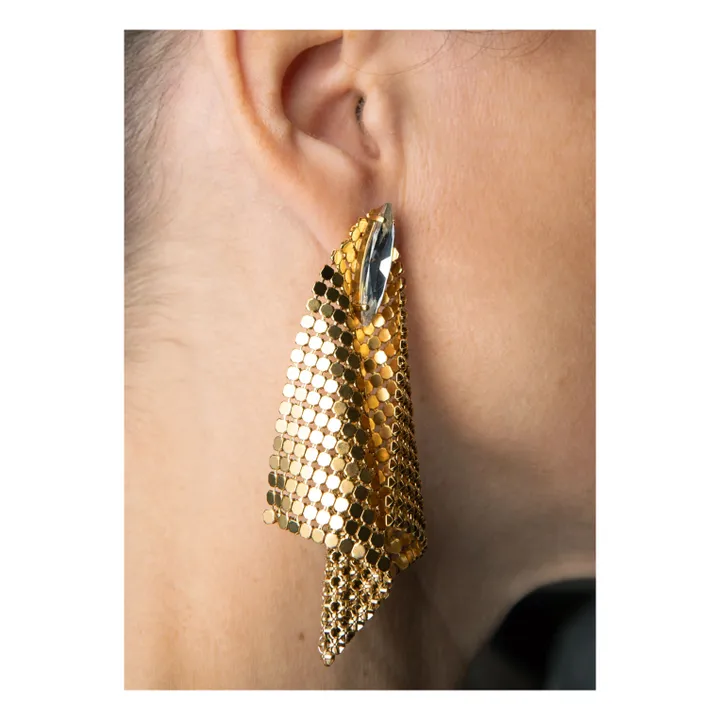 Boucles d'Oreilles Iris | Doré- Image produit n°0