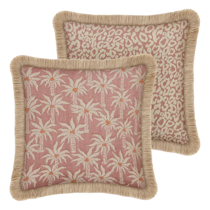 Housse de coussin réversible Laura x Maya | Rose- Image produit n°0