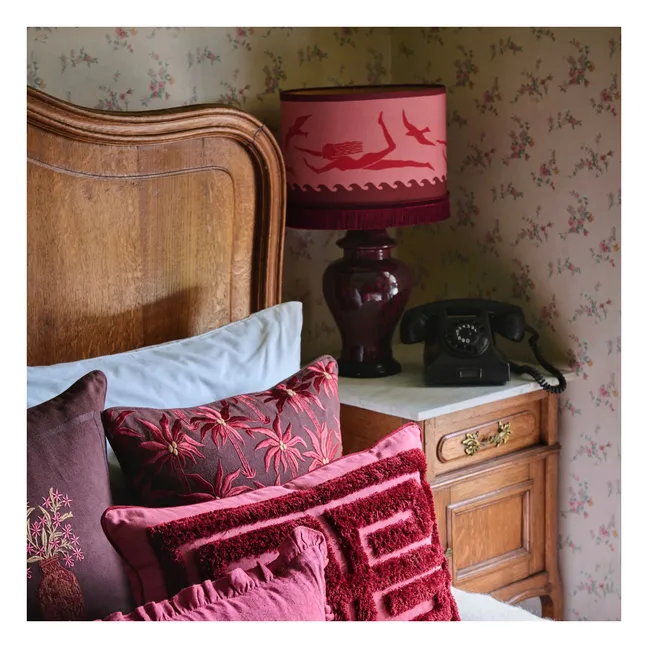 Lampenschirm Thalassa Palais x Magisches Hotel | Burgundy