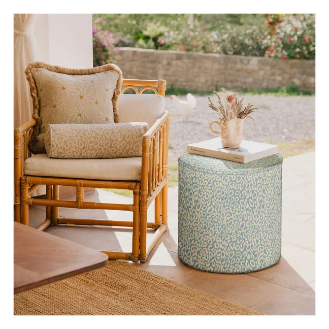 Pouf Maya | Bleu Glacier