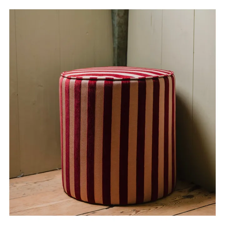 Pouf Jackie | Bordeaux- Image produit n°1