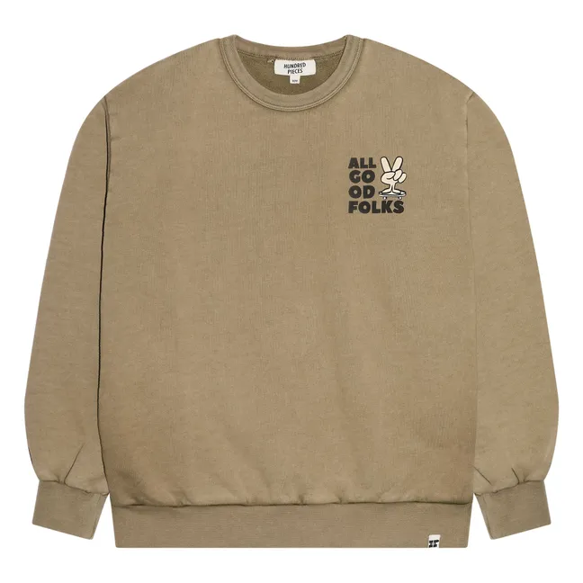 Sweatshirt Ryde Bio-Baumwolle | Khaki